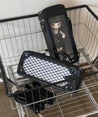 【即納】1/6ドール用キャリーバッグ PUレザー 3WAY（リュック/ショルダー/手持ち）TinyFox対応 シルバー/レッド/ブラック
