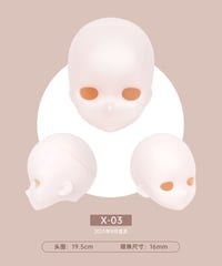 カスタマイズ】TinyFox 1/4スケールドール用ヘッド型番D-02※個別