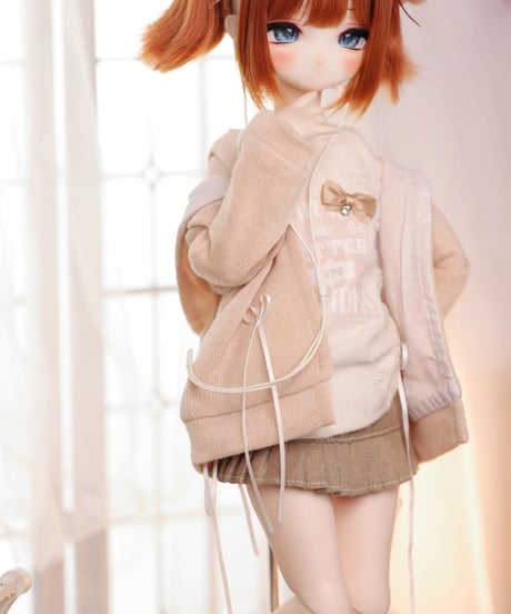 【正規代理】【受注生産】MINASKA017 豆乳派 ドール服セット カジュアル洋服 30cm1/6ボデイ 40cm1/4ボデイ対応 ブルー・カッキー お届け目安：60日*期間限定先行キャンペーン*