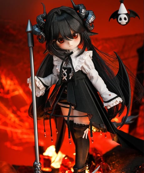 【新作予約・受注生産】TinyFox 狐狐神・闇神グラファ「Grapha」 1/6スケールMJDドール フルセット※HS-05※2026年5月以後発送