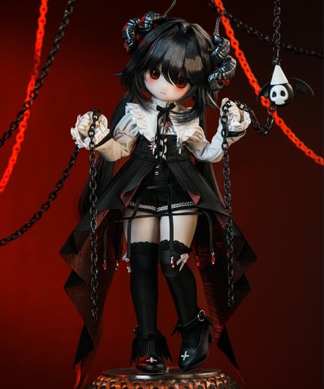 【新作予約・受注生産】TinyFox 狐狐神・闇神グラファ「Grapha」 1/6スケールMJDドール フルセット※HS-05※2026年5月以後発送