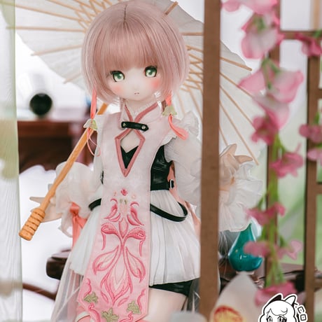 TinyFox しゃがむ 1/6ボディ(旧天使体)粉普