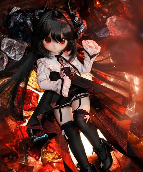 【新作予約・受注生産】TinyFox 狐狐神・闇神グラファ「Grapha」 1/6スケールMJDドール フルセット※HS-05※2026年5月以後発送