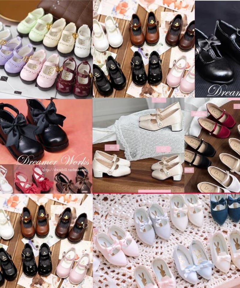 年末福袋】1/6ドール、1/4ドール用シューズ
