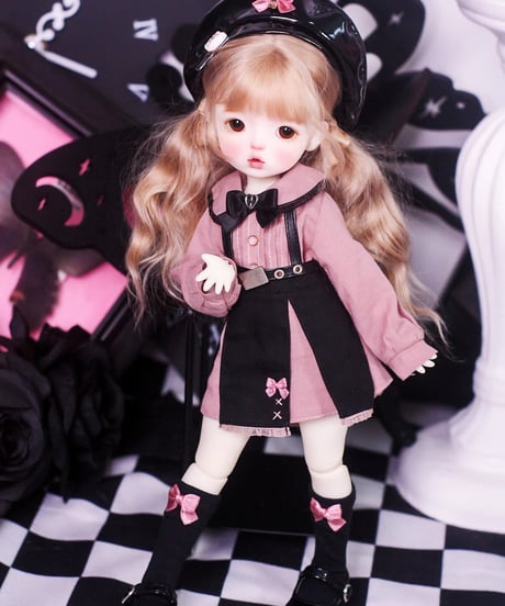 【正規代理】【受注生産】MINASKA18 *ミナエンジェル* BJDドール アウトフィットセット 30cm 1/6ボデイ 40cm 1/4ボデイ対応 ピンク お届け目安：60日