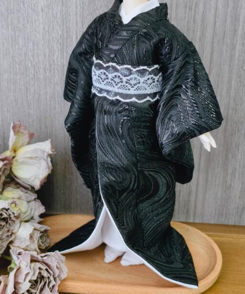 ミニチュア着物　姫柄② ゴマページ 即納】【TinyFox天使体サイズ】（ほか1/6サイズドールも対応可