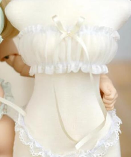 【即納】【数量限定】1/6サイズTinyFox天使体サイズ特注品！ シルク下着セット白・ピンク二色 1/6サイズドール用服 ピッタリ着せます！【送料無料】