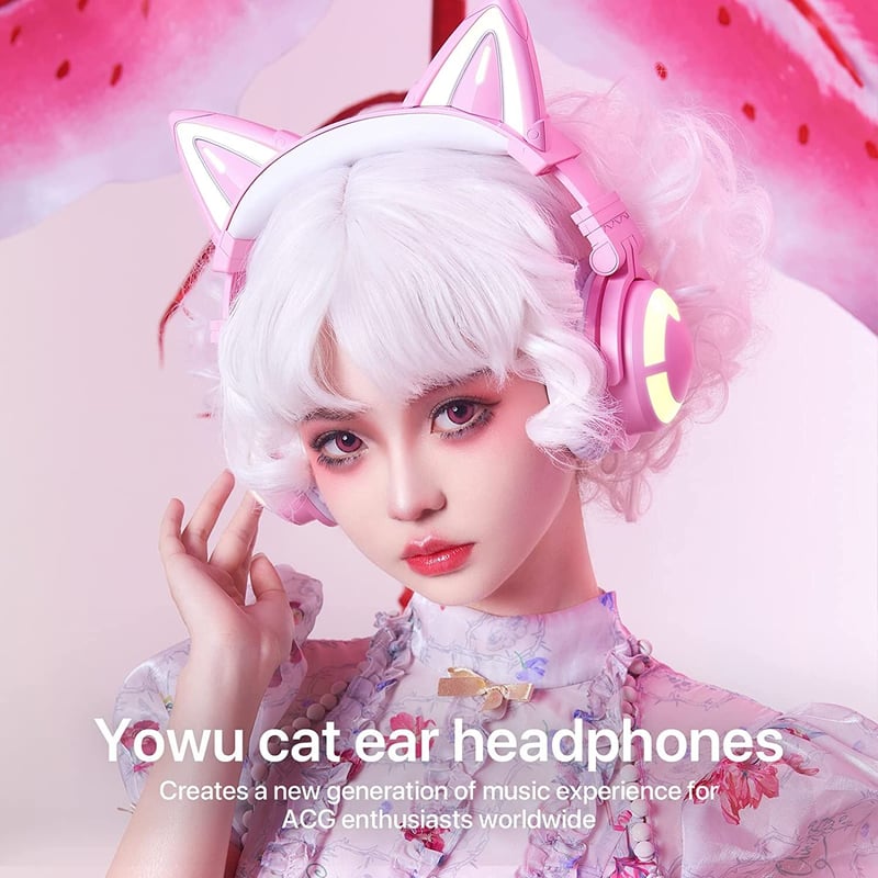 本家YOWU SELKIRK　美品 猫耳ヘッドフォン SELKIRK yowu 猫耳ヘッドホン 第3世代 ピンク