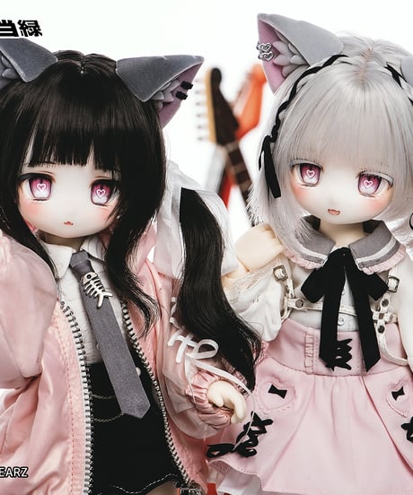 【LaPeonierコラボ企画】TinyFox×適当緑 猫耳量産型女子・黒猫 1/6スケールMJDドール フルセット※特典付き※送料無料※2024年9月以後発送予定※