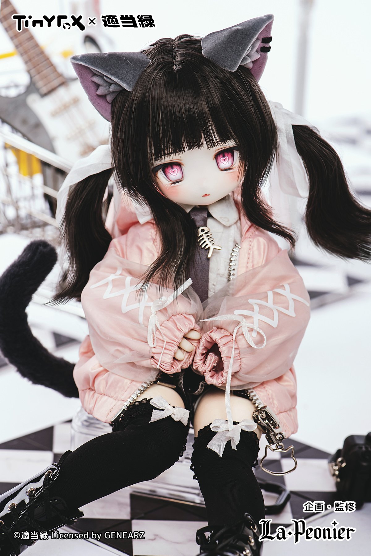 LaPeonierコラボ企画】TinyFox×適当緑 猫耳量産型女子・黒猫 1/6