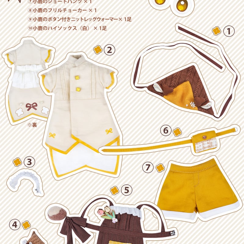新作予約】TinyFox 林の小鹿 ティリー 1/6スケールMJDドール フル 