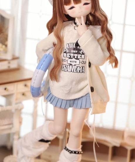 【正規代理】【受注生産】MINASKA017 豆乳派 ドール服セット カジュアル洋服 30cm1/6ボデイ 40cm1/4ボデイ対応 ブルー・カッキー お届け目安：60日*期間限定先行キャンペーン*