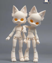 カプセルドール　カスタム　ペキニーズ2 カスタマイズ】TinyFox 1/4スケールドール用ヘッド型番D-02※個別