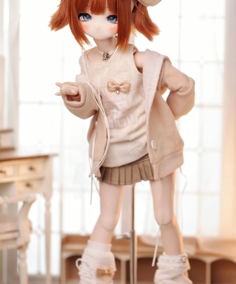 【正規代理】【受注生産】MINASKA017 豆乳派 ドール服セット カジュアル洋服 30cm1/6ボデイ 40cm1/4ボデイ対応 ブルー・カッキー お届け目安：60日*期間限定先行キャンペーン*