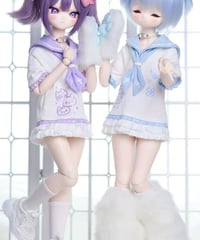 【正規代理】【受注生産】MINASKA03 *にゃんこ調査隊* BJDドール セーラー服単品 30cm 1/6ボデイ 40cm 1/4ボデイ対応 4カラー対応 お届け目安：60日