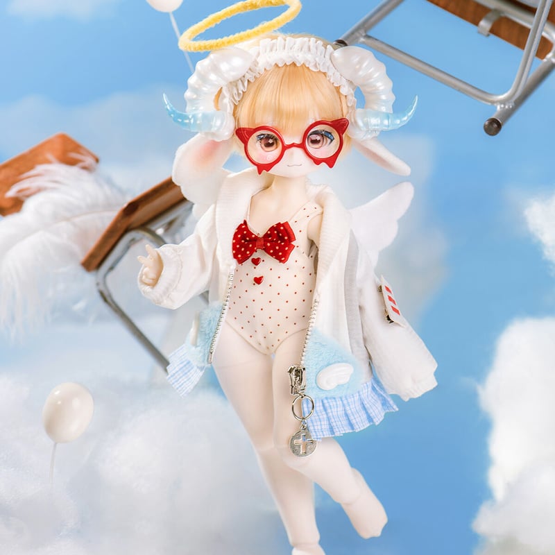 即納在庫】TinyFox 悪魔と天使の子羊 アスモティ 1/6スケールMJDドール 