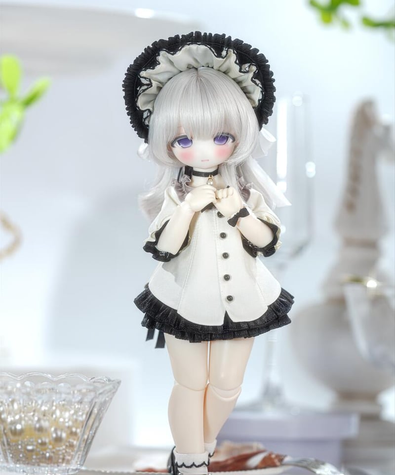 ふうちゃん　ビスクドール❤️真紅のトリステ、フランス人毛ウィッグ付❤️ 限定5set】TinyFox ミス・オイスター ウェステ【Wueste】1/6