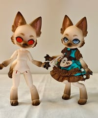 【新鋭ドールメーカー・スチール缶ペンギン（TINGUIN）】製　スチール缶子猫 1/12サイズBJDドール　けものボデイ　シャム猫ボデイメイク+ヘッド付き　ドール素体　＊お届け目安二ヶ月【送料無料】