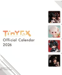 【1万円以上購入者無料特典】TinyFox日本公式2026年カレンダー＊12月5日以前購入者年内発送予定＊【必ず商品と一緒にご会計下さい】