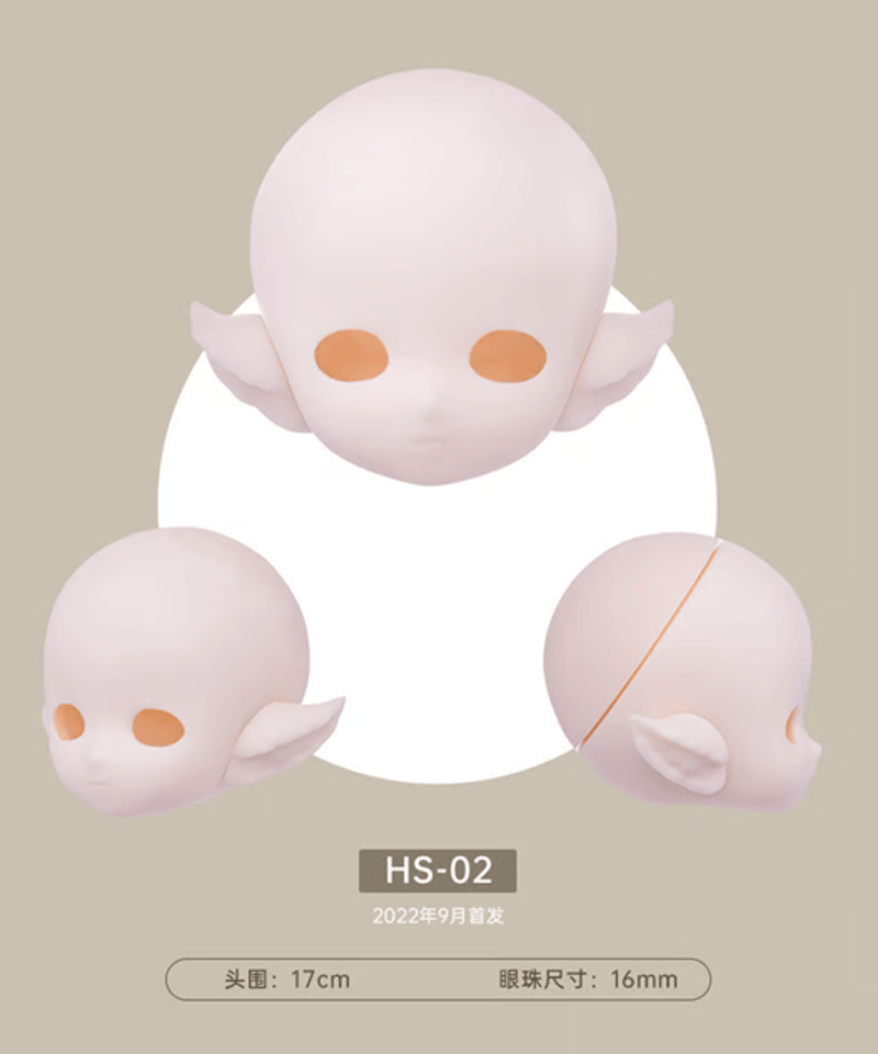 mafu　ミニチュア カスタマイズ】TinyFox 1/6スケールドール素体 選べるヘッド [HS-01/HS