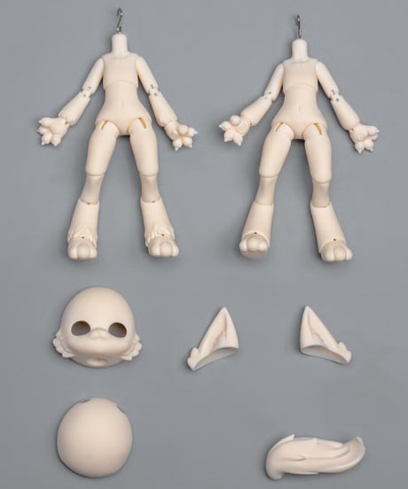 【新鋭ドールメーカー・スチール缶ペンギン（TINGUIN）】製スチール缶子猫 1/12サイズBJDけものドール ob普肌→手触り感UP！白肌ボディ,素体,パーツ　＊お届け目安二ヶ月【送料無料】