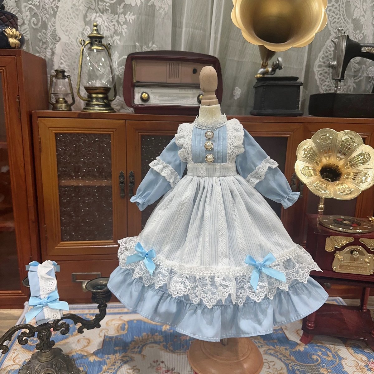 ドール用　衣装(カーキグリーン)　アウトフィット　1/4サイズ　ハンドメイド ドール用 衣装(カーキグリーン) アウトフィット 1/4サイズ
