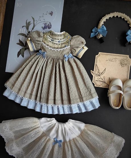 【即納】　『恭喜ハンドメイド』製 1/6サイズドール用洋服アウトフィット 青の夕立 TinyFox・yosd・アゾン 等対応