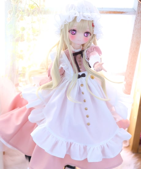 受注生産予約枠 『ナナイロテントウ』 1/4スケールドール用アウトフィット *ロイヤル・ヴィクトリアンメイド* TinyFoxPEKO/MDD・1/4ドール対応size **お届け目安:4か月後以降