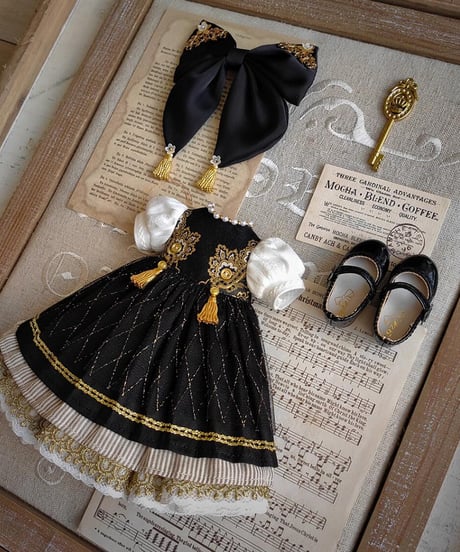 【即納】　『恭喜ハンドメイド』製 1/6サイズドール用洋服アウトフィット フラワーズプリンセス TinyFox・yosd・アゾン 等対応