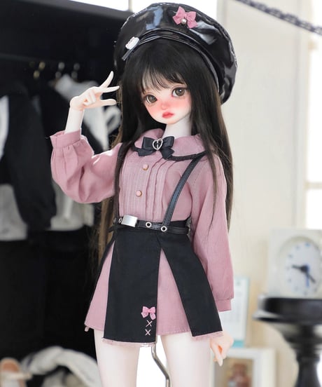 【正規代理】【受注生産】MINASKA18 *ミナエンジェル* BJDドール アウトフィットセット 30cm 1/6ボデイ 40cm 1/4ボデイ対応 ピンク お届け目安：60日