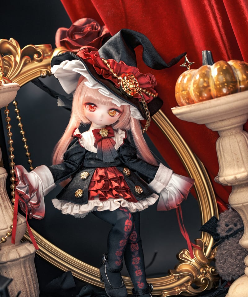 限定10体】【ハロウィンスペシャル】TinyFox「鴉羽紅薔」フローラ