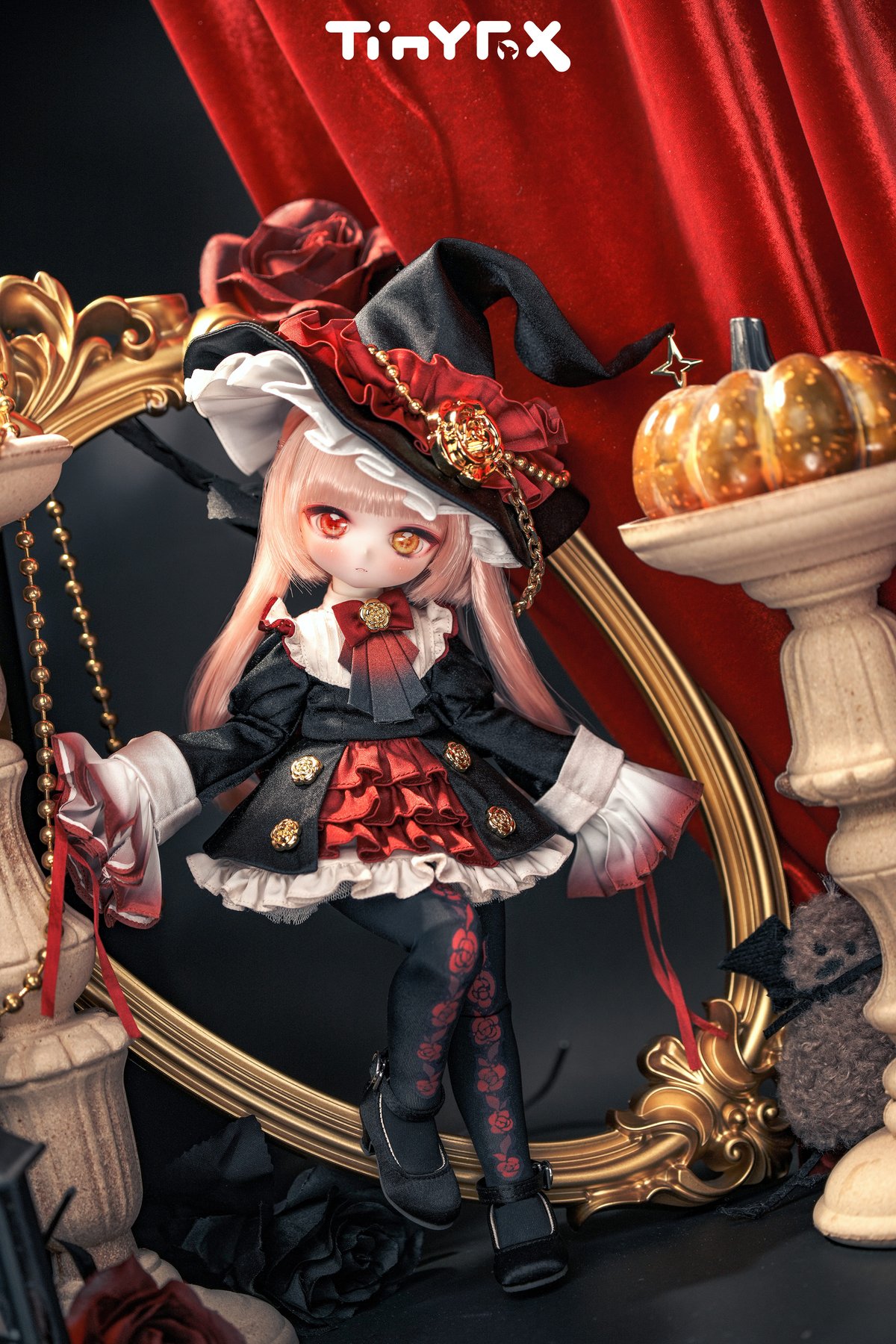 限定10体】【ハロウィンスペシャル】TinyFox「鴉羽紅薔」フローラ