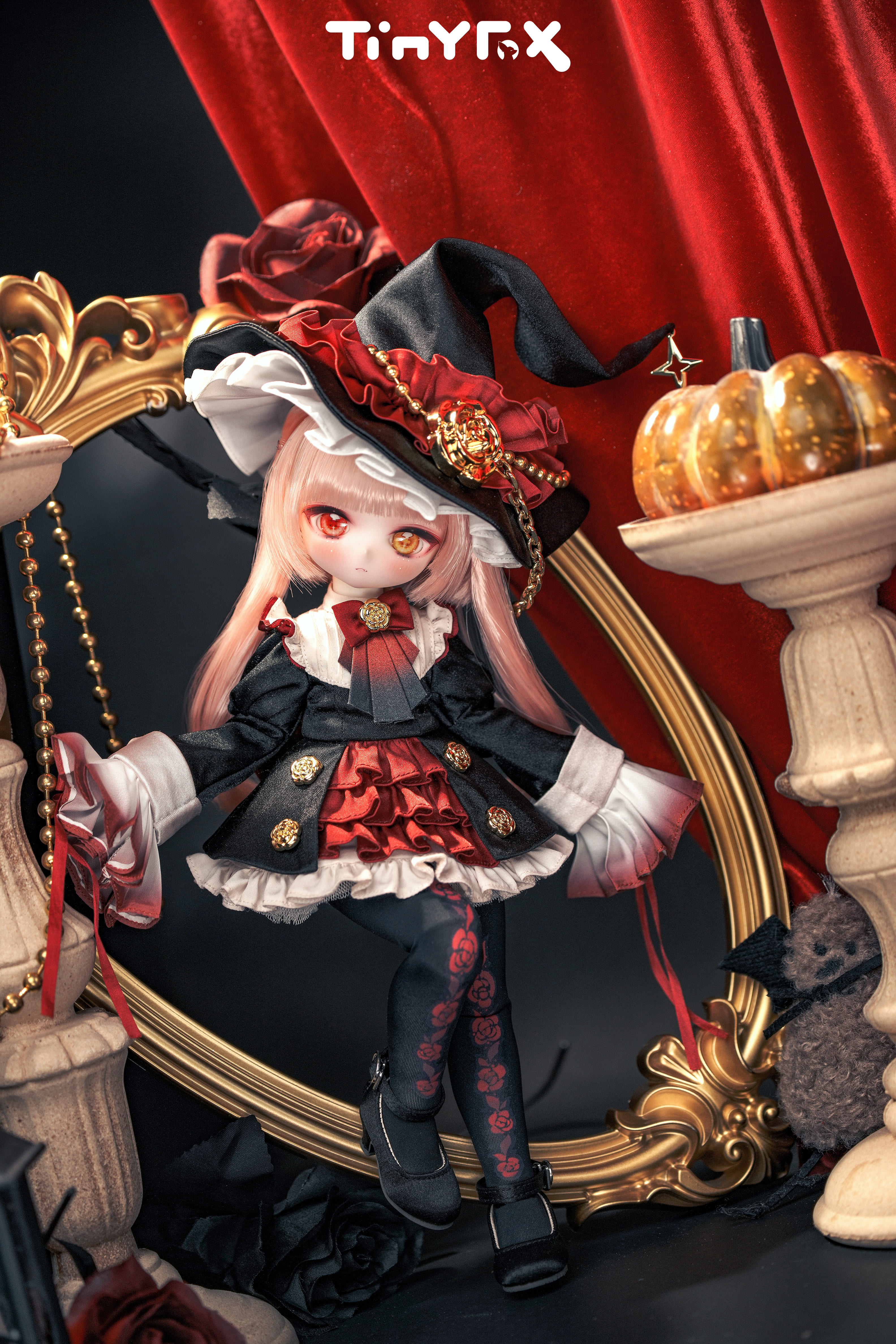 限定10体】【ハロウィンスペシャル】TinyFox「鴉羽紅薔」フローラ