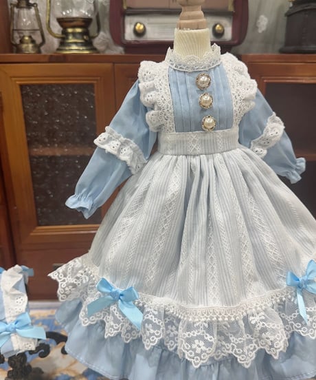 刺繍とリボン刺繍のワンピース୨୧大人サイズ　ドール服　アウトフィット CATEGORY アウトフィット | ラペオニアLAPEONIERオンラインショップ