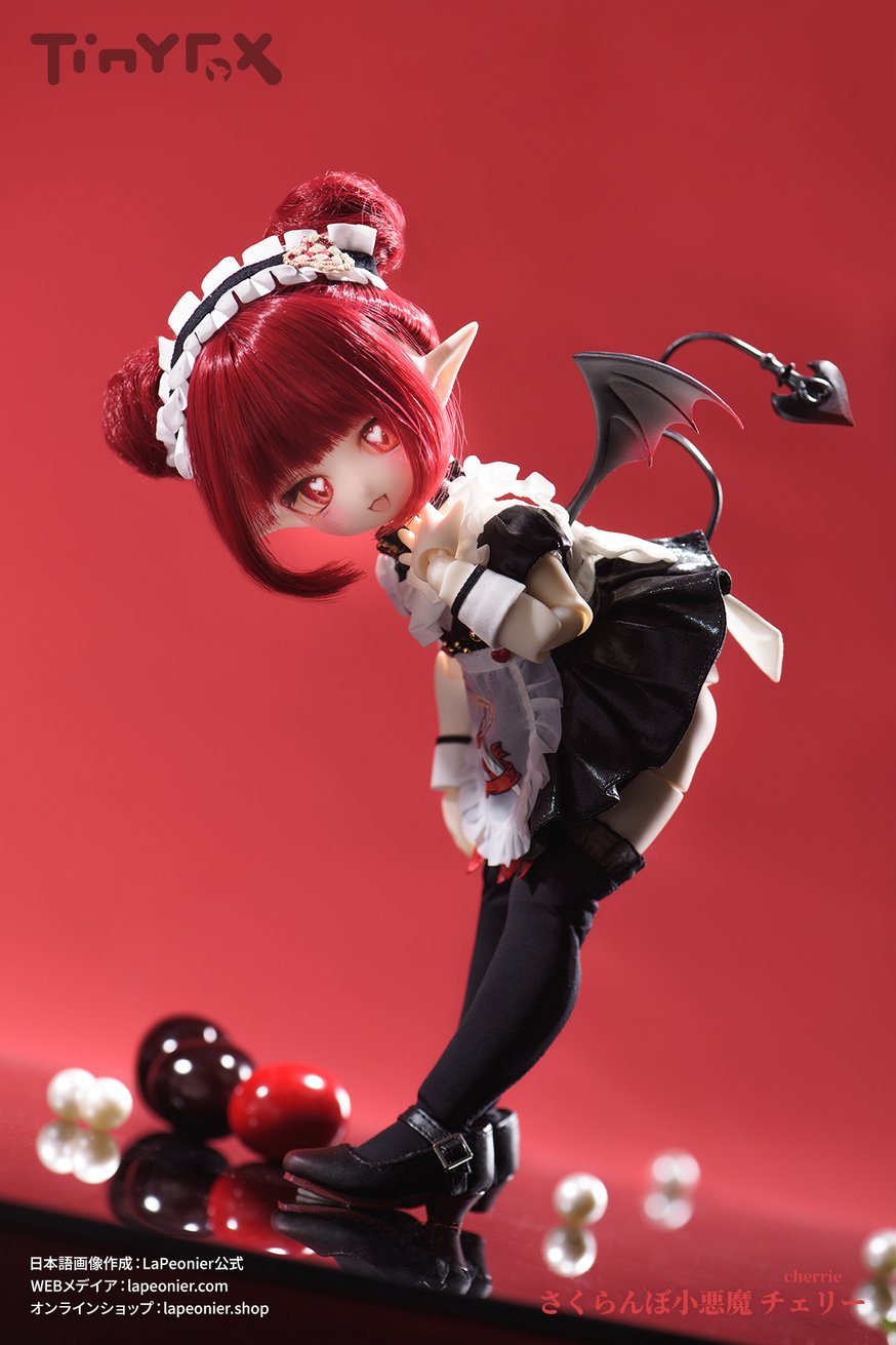みかりん様■1アグリモニー7チェストナットバッド8チコリー39、5フラワー TinyFox さくらんぼ小悪魔 チェリー 1/6スケールMJDドール フル