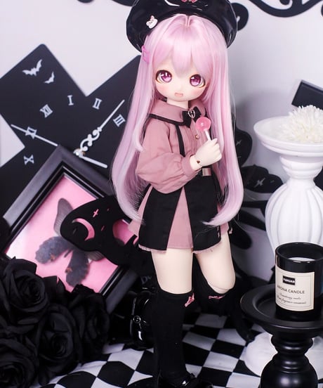 【正規代理】【受注生産】MINASKA18 *ミナエンジェル* BJDドール アウトフィットセット 30cm 1/6ボデイ 40cm 1/4ボデイ対応 ピンク お届け目安：60日