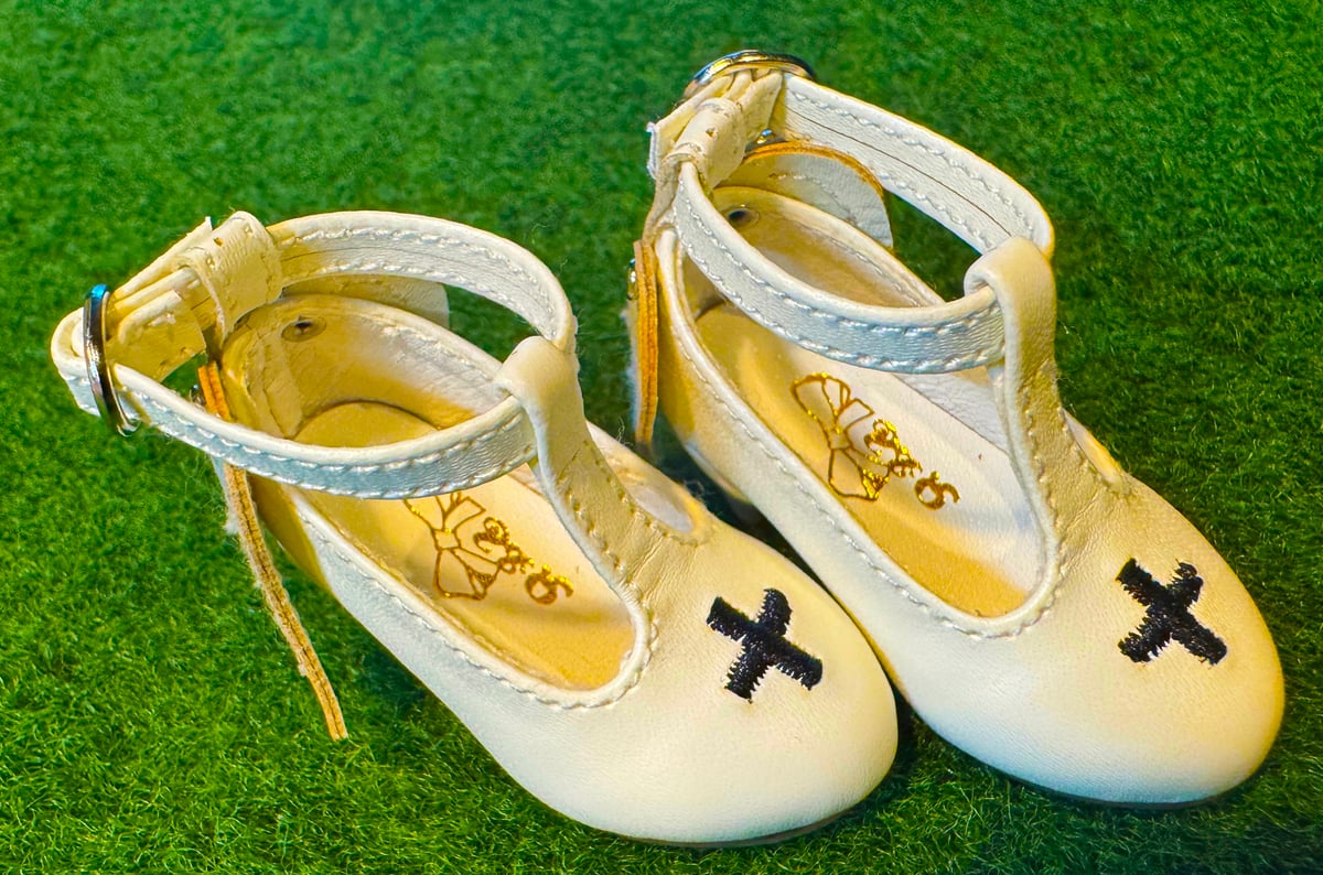 1/6スケールドール用シューズ 革靴 white/black： ◇お届け目安：2-7