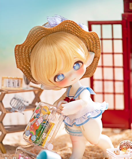 【人気商品再販】TinyFox Tinyhuxシリーズ 熱海の旅 狐狐神 1/6スケールBJDドールカスタマイズセット※ノーメイク※注文後一ヶ月以内発送予定※送料無料※