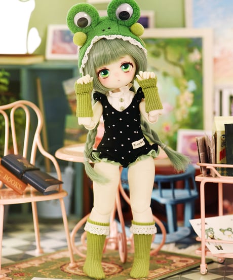 【人気商品】TinyFox 新生造物 小青呱（カエル） フルセット 1/6スケールMJDドール※新ボディ採用※特典付き※送料無料※注文後一ヶ月以内発送※
