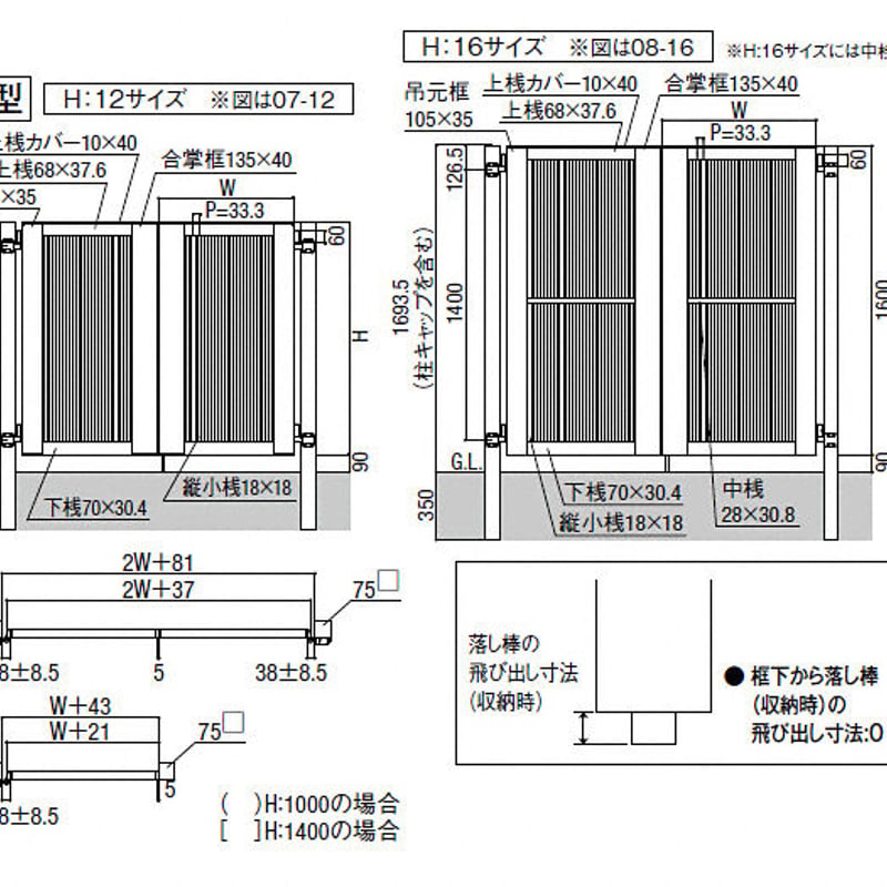 LIXIL 開き門扉AB TR1型 両開き | THE EXTERIOR SHOP