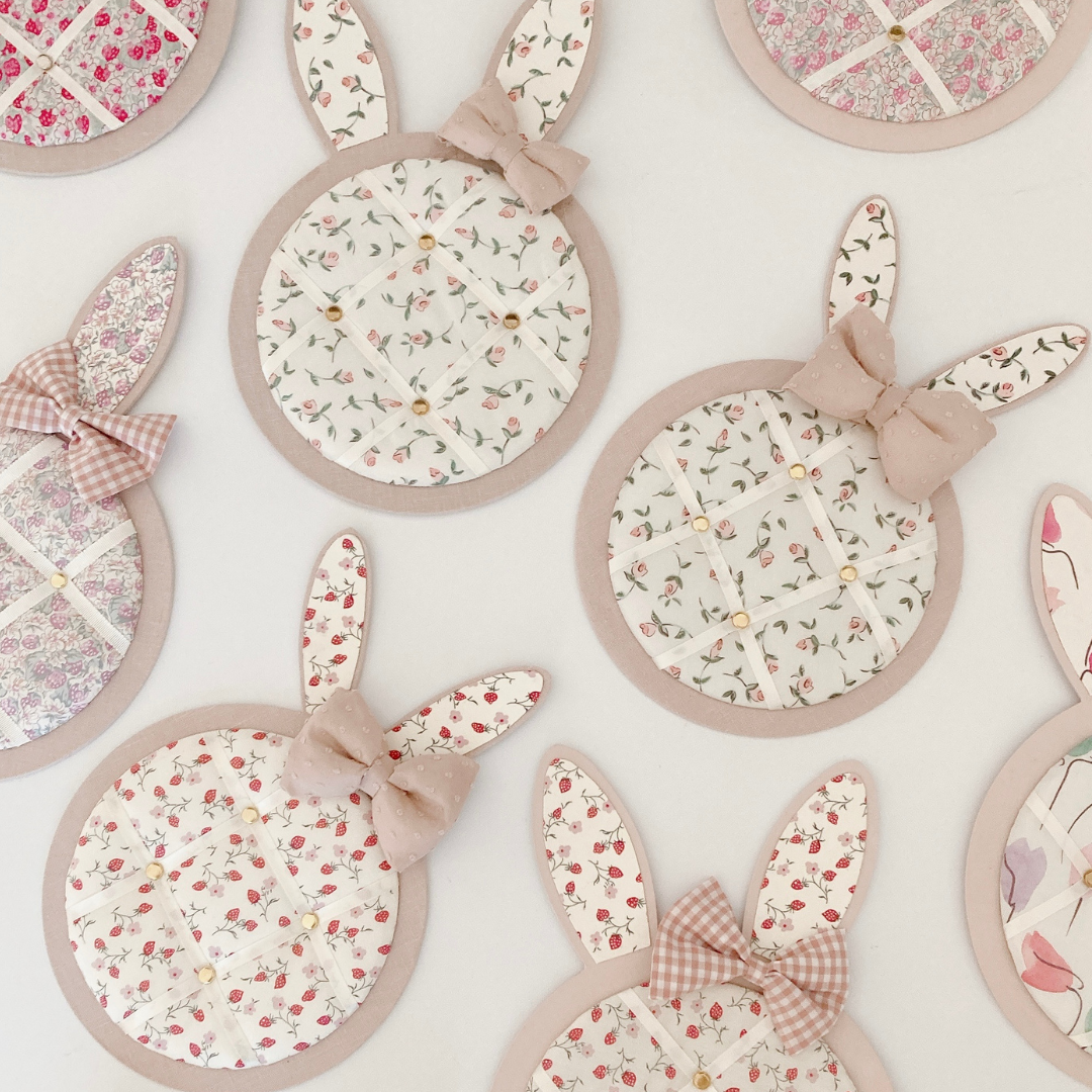 ハンドメイド　オーダー受付ページ　　♡マカロンうさぎ　パネル♡ ペルメル用♡厚紙・材料セット | カルトナージュ ふれーず工房