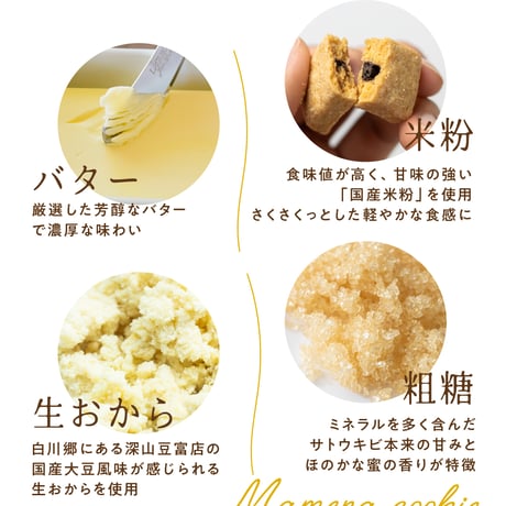 【限定デニム色】白川郷おからのまめなクッキー 米粉デニムソルト
