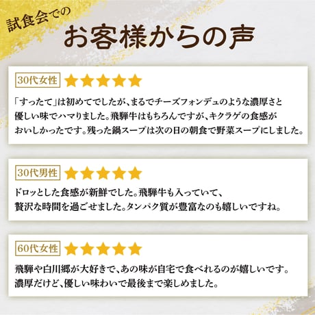 すったて鍋セット（肉なし）