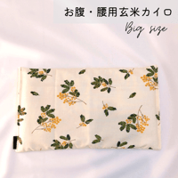 玄米カイロ BIG ✲ ミモザ ✲ 30×18cm(玄米500g)