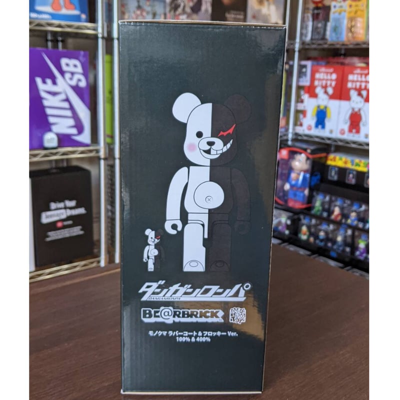 BE@RBRICK モノクマ ラバーコート&フロッキー 100% & 400%