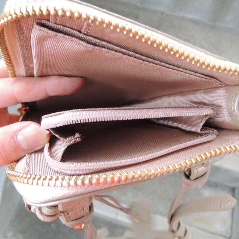 14800円☆スマホが入る 牛革 ウォレットショルダー 財布 | MITT