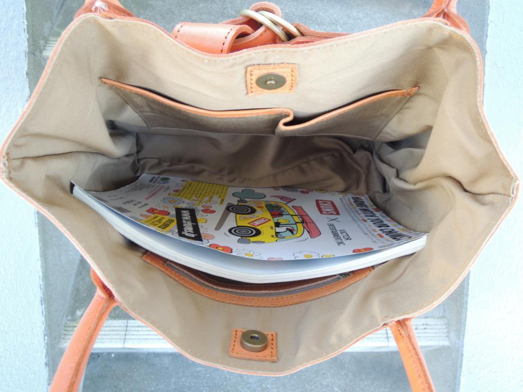 大き目！19800円☆牛革 リボントート ショルダーバッグ☆A4ラクラク  