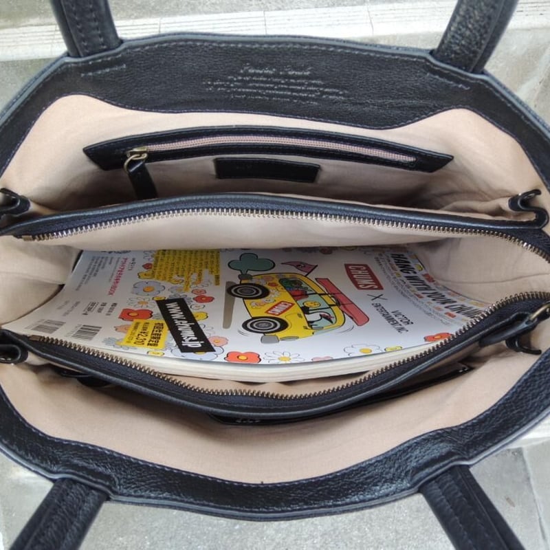 17800円 新品 送料込☆ハンド トート ショップ バッグ3層☆牛革