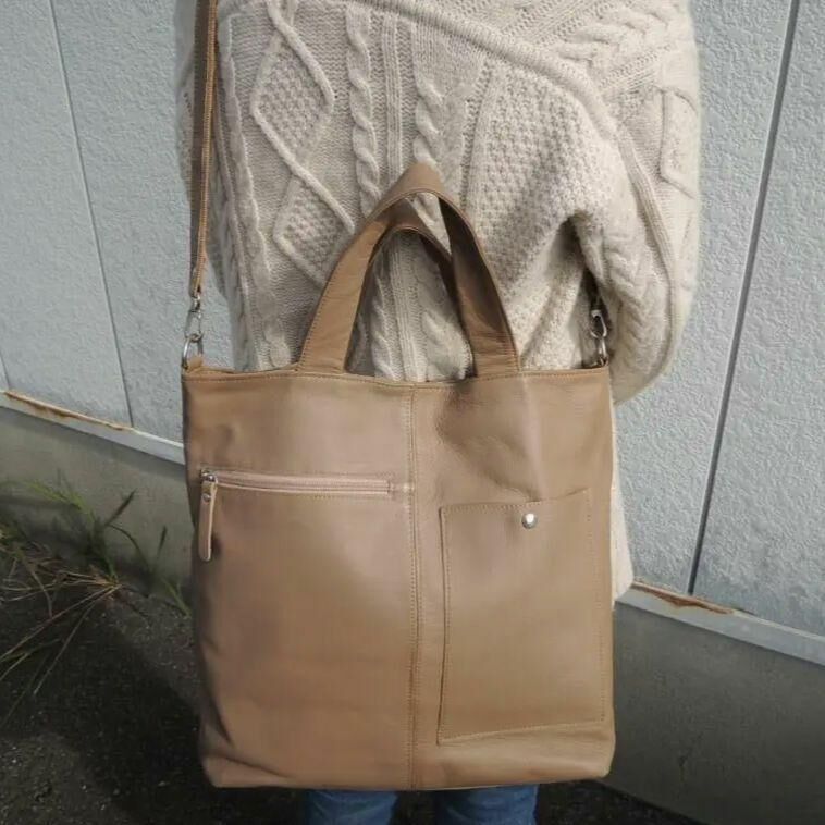 22000円☆ 牛革 ハンド ショルダー バッグ ☆2WAY A4 楽々 | MITT