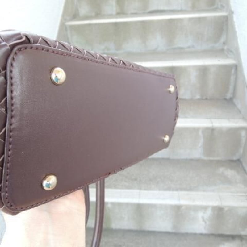 牛革 23000円 メッシュトート ハンドバッグ☆ラビットファー | MITT